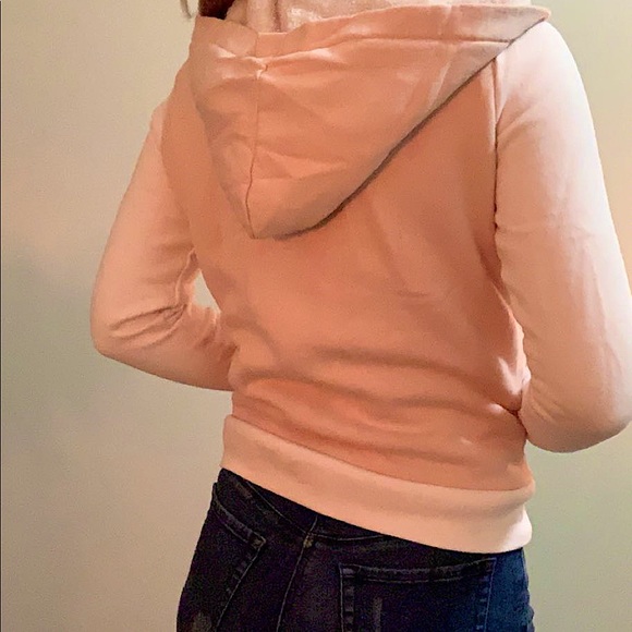 Fuzzy Pink guess sweater with hood! - Picture 6 of 6